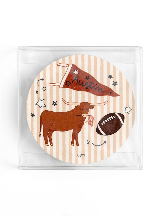 Austin Football Game Day Paper Coasters - Set of 10, 2 of 3