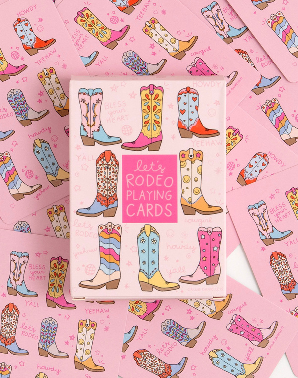 Let's Rodeo Western Cowgirl Boots Deck of Playing Cards, 3 of 3