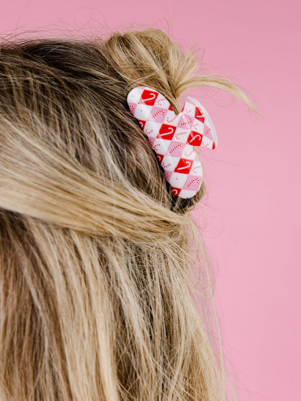 Candy Canes Christmas Claw Hair Clip, 1 of 5