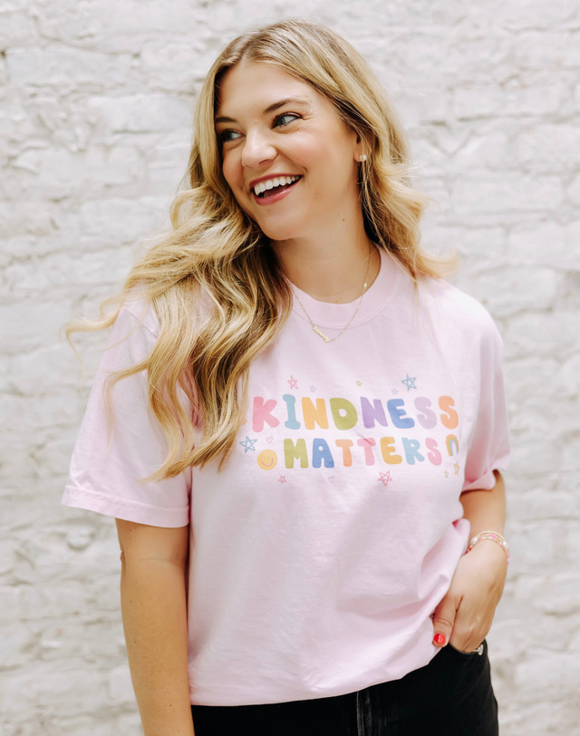 Kindness Matters Tee - Blossom, 1 of 3