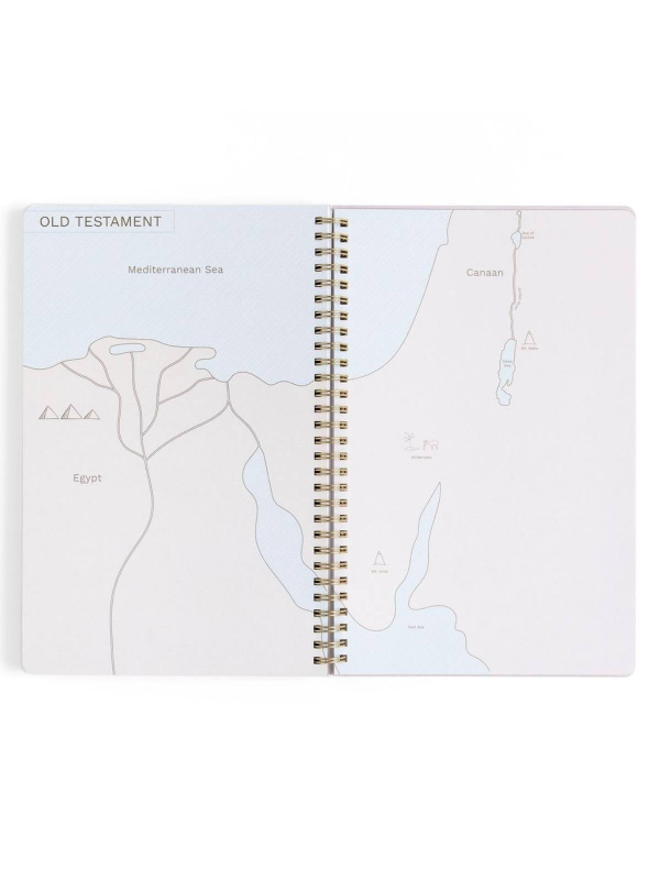 Lilac Bible Study Spiral Notebook with Reference Maps, 6 of 9