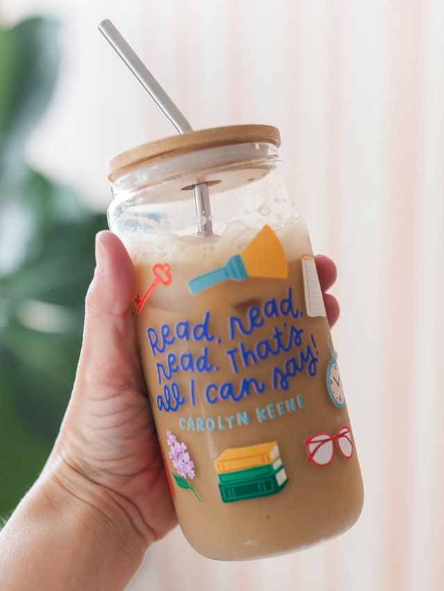 Read, Read, Read Mystery Reader Glass Can, 1 of 6