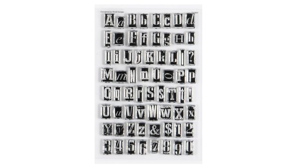 Stamp Set : 4×6 Carefree Alpha, 1 of 1