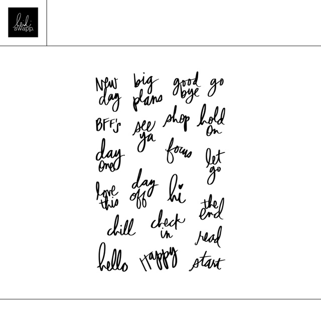 Digital 4×6 Mini Words Stamp, 1 of 1