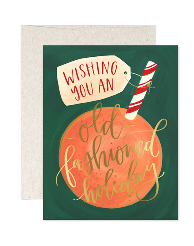 Holiday Orange Greeting Card, 1 of 1