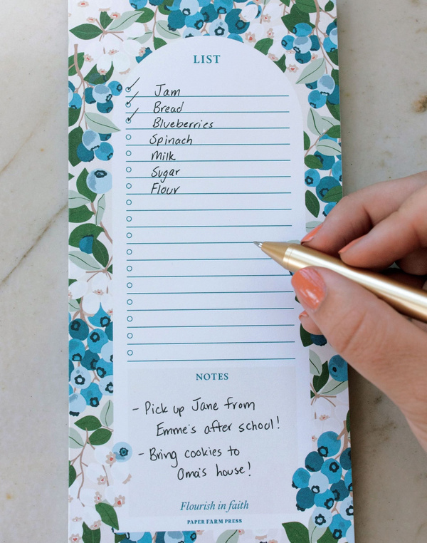 Blueberry Field Notepad, 3 of 3