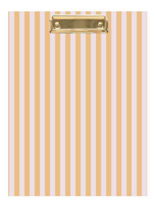 Orange Stripes Clipfolio with Lined Notepad, 1 of 2