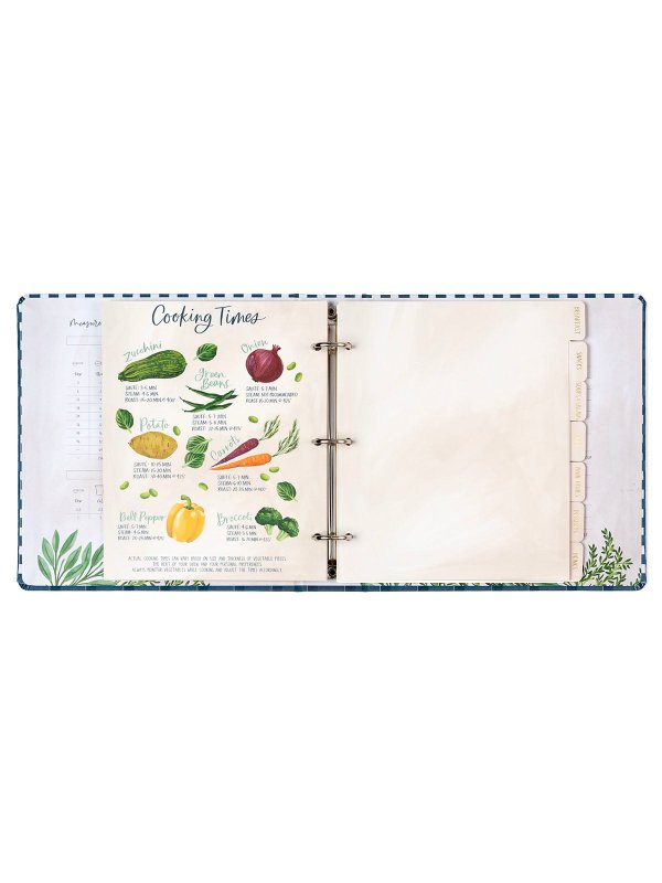 Navy Gingham Petite Recipe Binder, 9 of 11