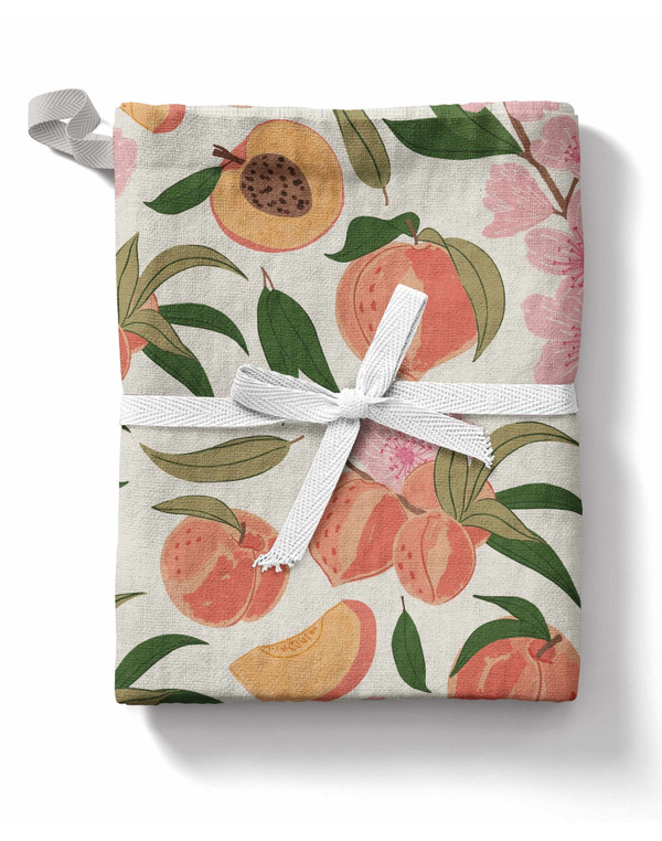 Peach Blossom Tea Towel, 2 of 6