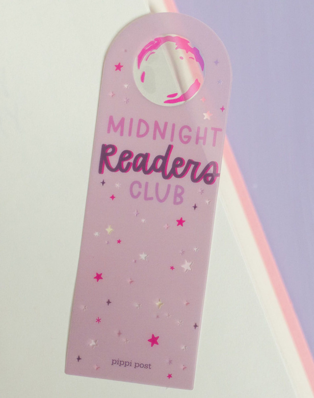 Midnight Readers Club Transparent Bookmark, 1 of 4