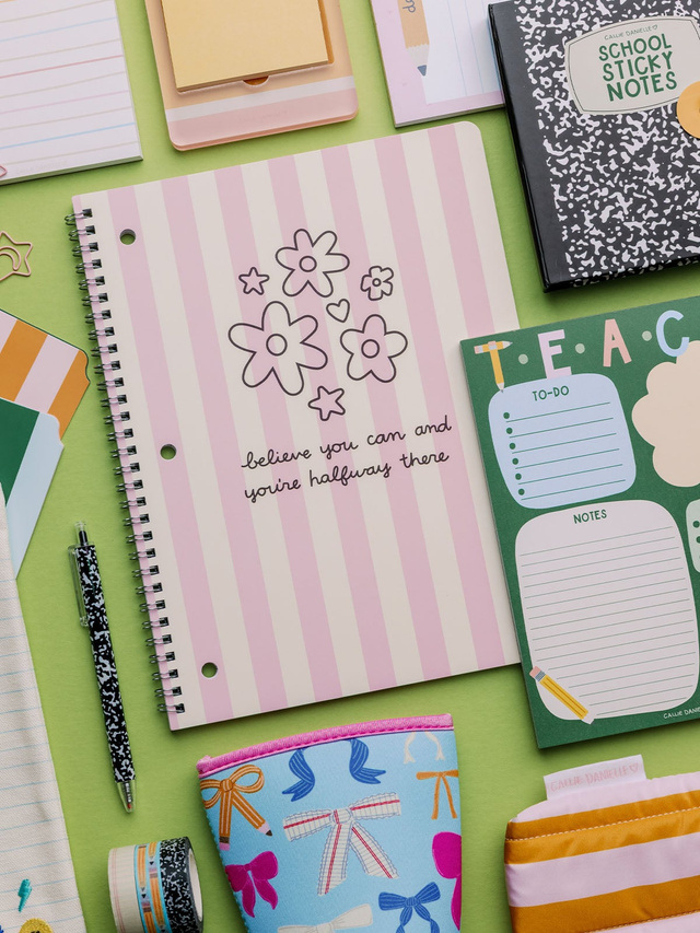 Bloom & Believe Floral Stripes Spiral Notebook, 3 of 3