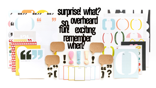Scrapbook Kit - Punctuation, 1 of 6