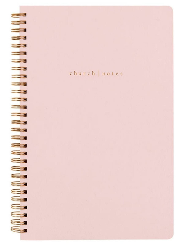 Blush Pink Bible Study Spiral Notebook, 1 of 11