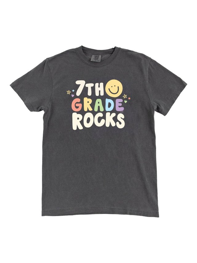 7th Grade Rocks Tee - Pepper, 1 of 1