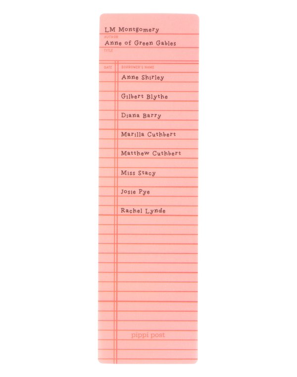 Anne Of Green Gables Library Check Out Transparent Bookmark, 4 of 4