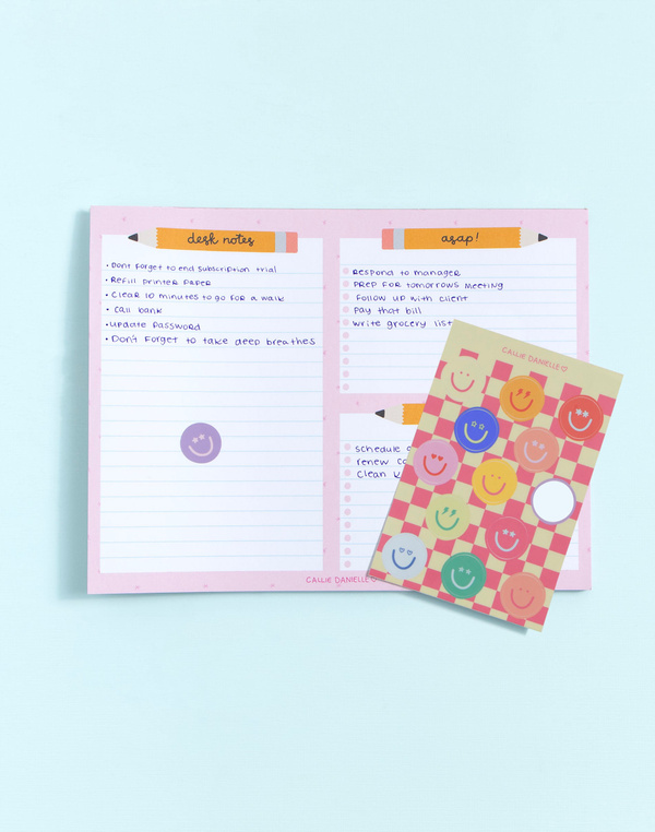 Smiley Faces Checkerboard Sticker Sheet, 2 of 2