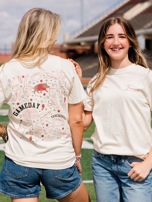 Fayetteville Football Game Day Tee - Ivory, 3 of 5