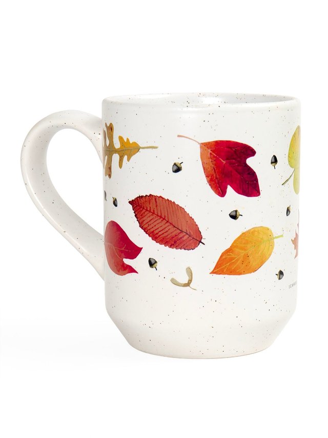 Fallen Leaves & Acorns 14oz Ceramic Coffee Mug, 2 of 4