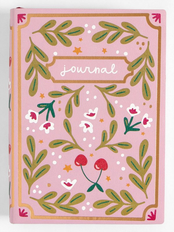 Cherries & Blooms 5×7 Lined Softcover Book Journal, 4 of 5