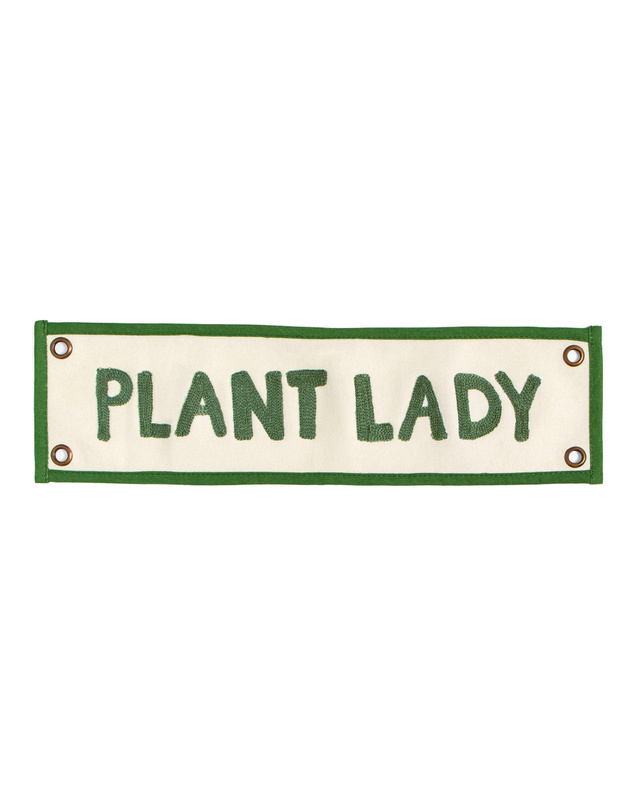 Plant Lady Embroidered Canvas Banner, 2 of 2