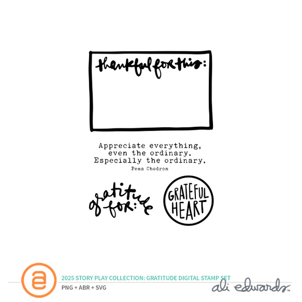 Story Play Gratitude Digital Stamp Set, 1 of 1