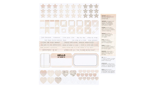 Color Collective Mini Sticker Booklet - Ledger, 1 of 2