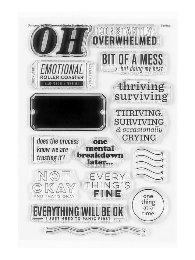 Stamp Set: 4×6 Overwhelmed by Goldenwood Co, 1 of 2