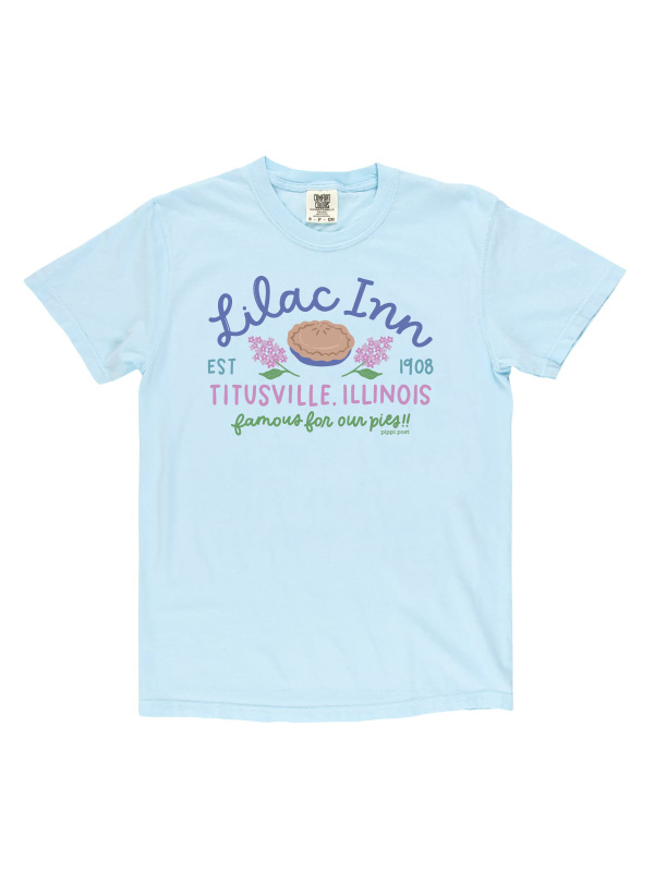 Lilac Inn Mystery Reader Tee - Chambray, 3 of 3