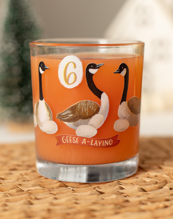 Six Geese A-Laying 7.5oz Short Juice Glass, 1 of 3