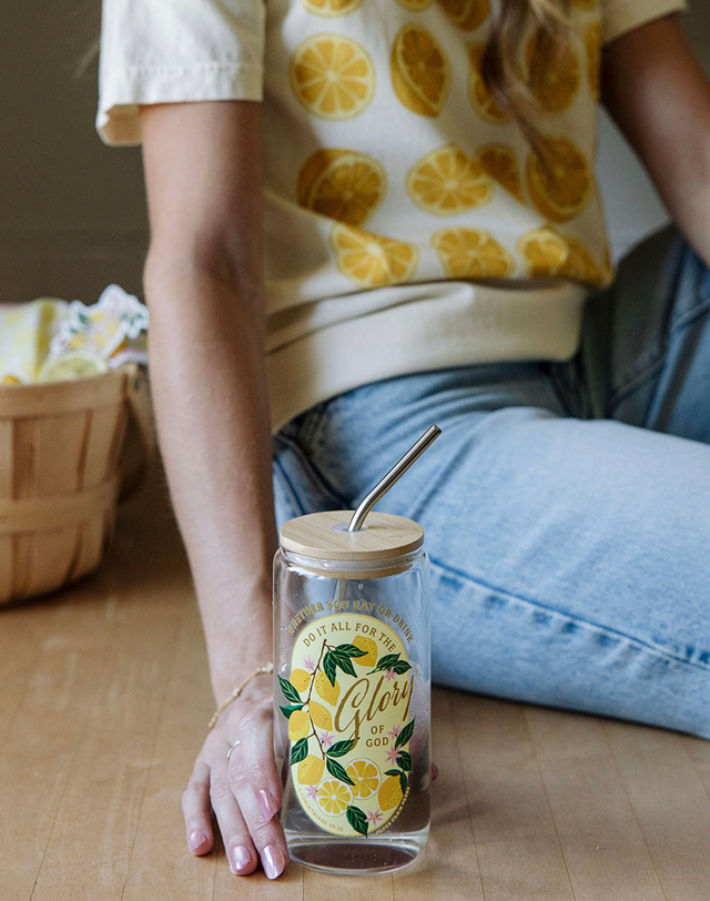 Lemon Faith Glass Can, 2 of 6