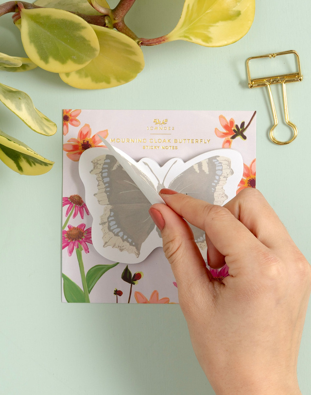 Mourning Cloak Butterfly Sticky Notes, 3 of 3