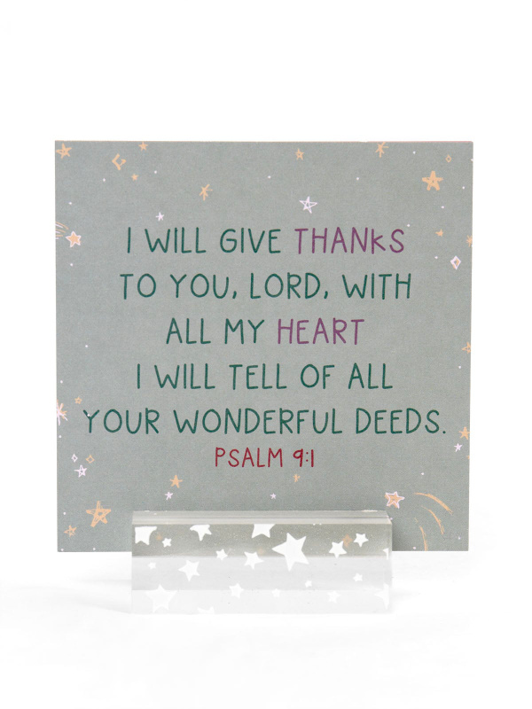 Verse for Gratitude – Bible Verse Card Set + Display Stand, 4 of 6