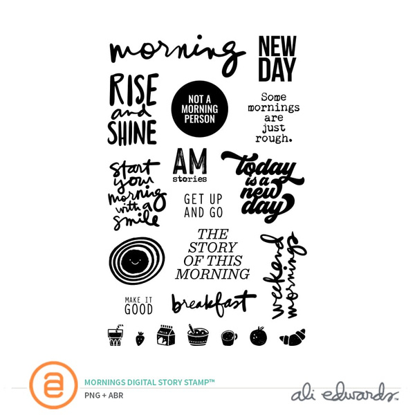 Mornings Digital Story Stamp™ , 1 of 1