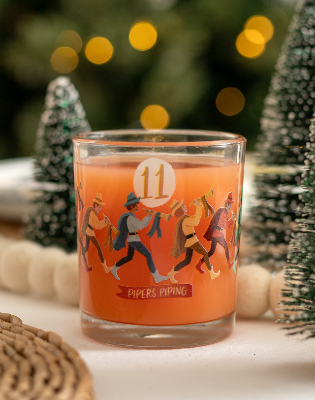 Eleven Pipers Piping 7.5oz Short Juice Glass, 1 of 3