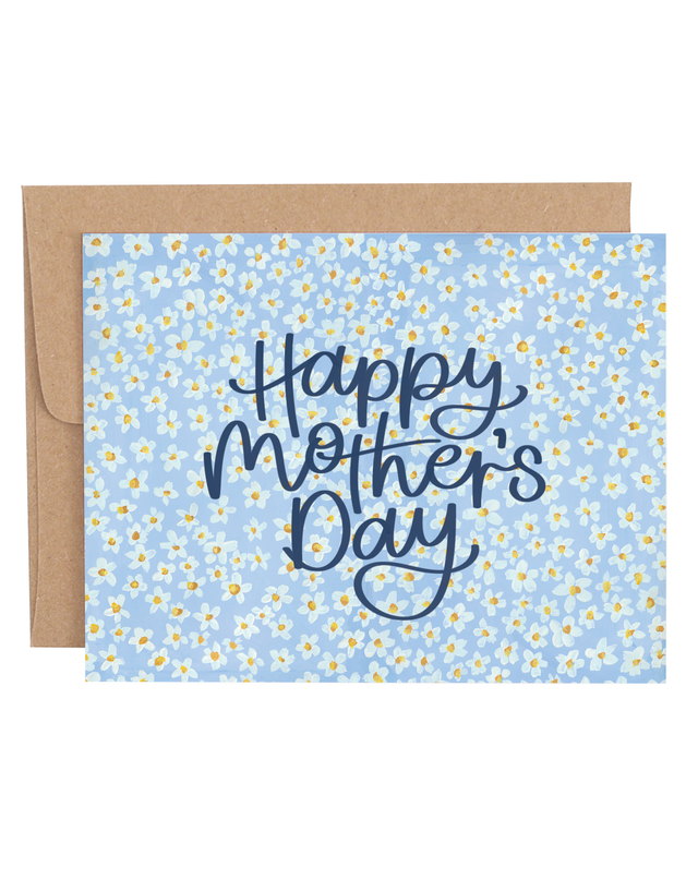 Blue Daisy Mother's Day Greeting Card, 1 of 1