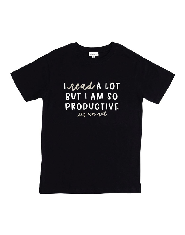 I Read A Lot - Pippi Tee - Black, 3 of 3