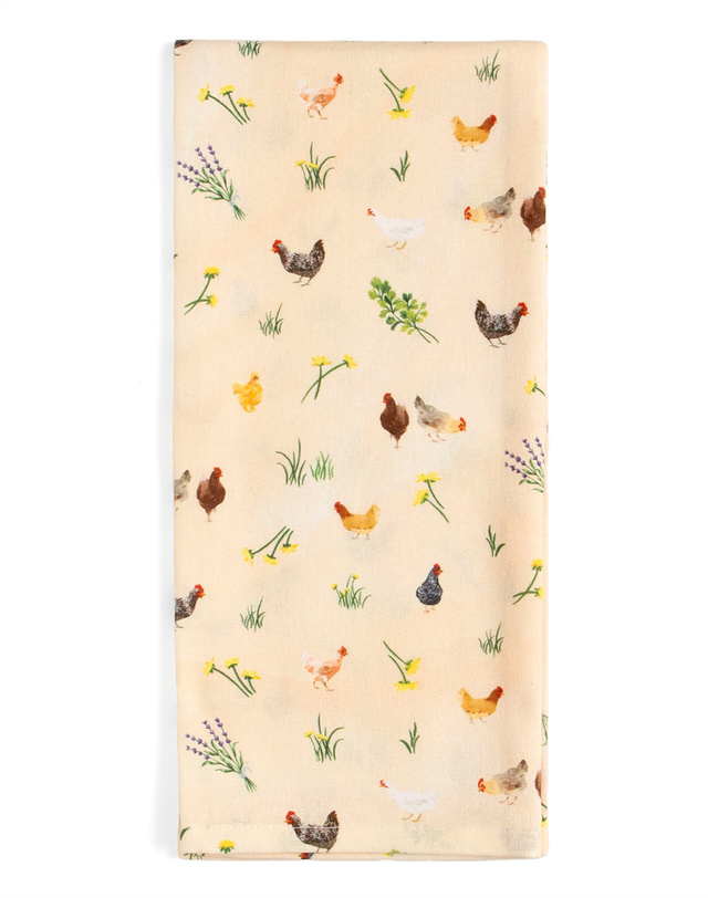 Chicken Meadows Kitchen Towel, 5 of 5