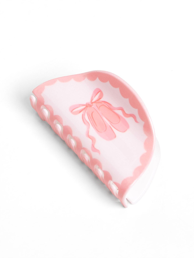 Pink Ballet Slippers Claw Hair Clip, 7 of 7