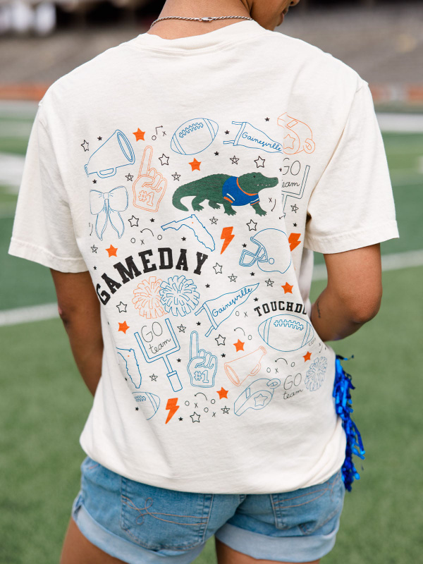 Gainesville Football Game Day Tee - Ivory, 1 of 5