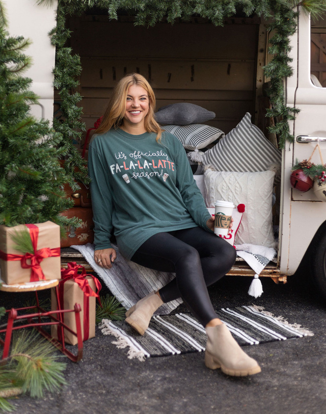 Fa La La Latte Long-Sleeve Tee, 1 of 3