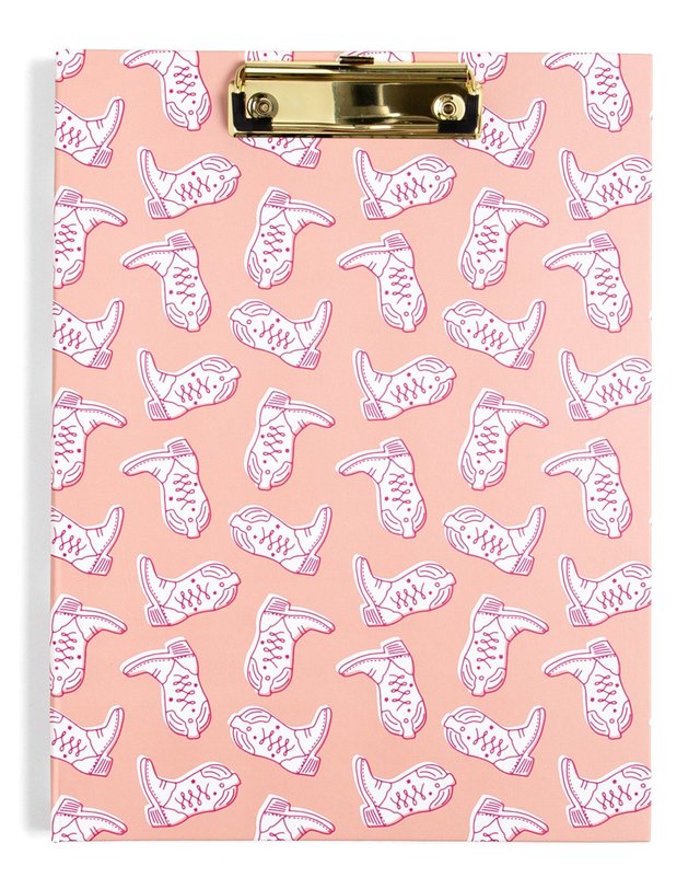 Western Cowgirl Boots Clipfolio with Lined Notepad, 1 of 7
