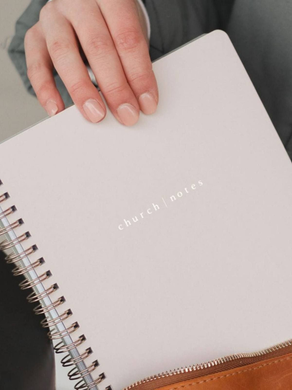 Dove Grey Bible Study Spiral Notebook, 8 of 13