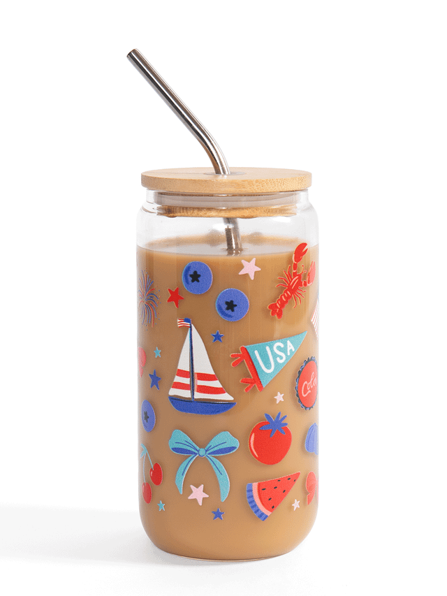 Coastal Americana Glass Can, 7 of 7