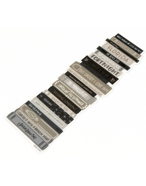 Poetry Book Stack Transparent Bookmark, 2 of 2