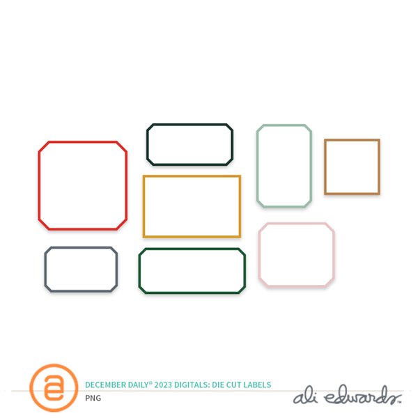 December Daily® 2023 Digital Die Cut Labels, 1 of 1