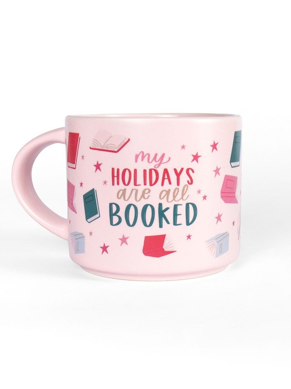 My Holidays Are All Booked Large Pink Ceramic Christmas Mug, 1 of 1