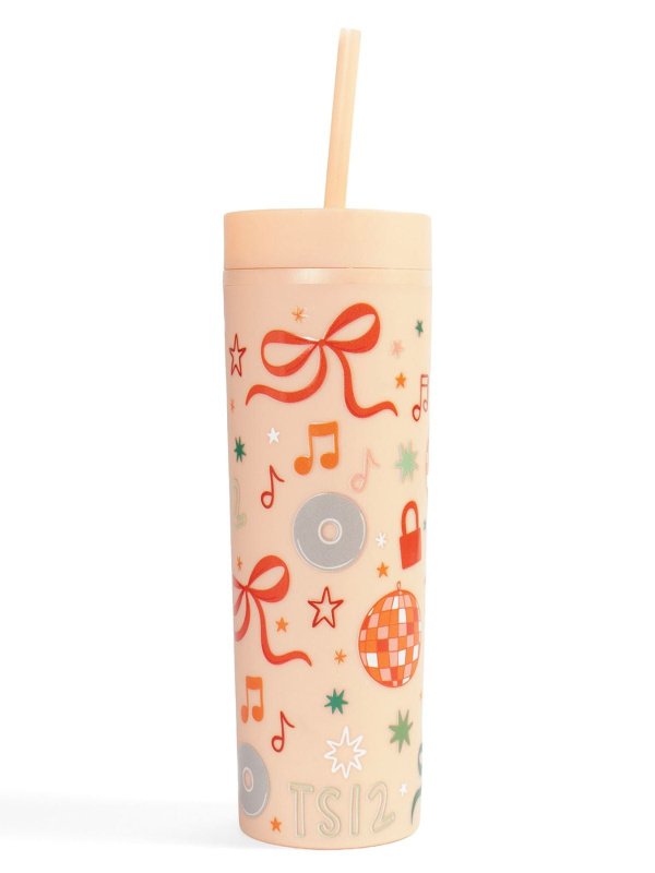 Life of a Book Girl 16oz Skinny Acrylic Tumbler - Peach, 4 of 4