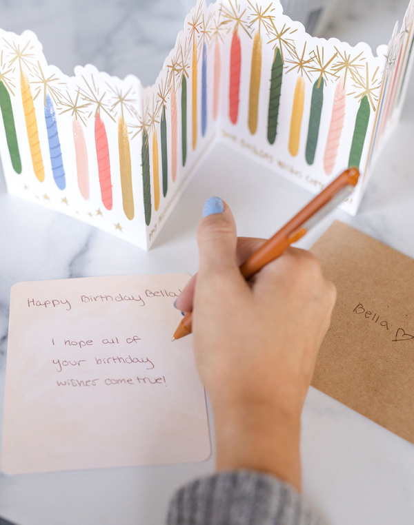 Candle Birthday Accordion Greeting Card, 5 of 5