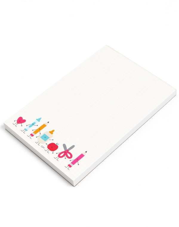 Smiley School Supplies Notepad, 2 of 2