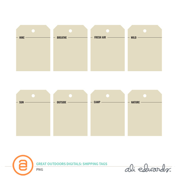 The Great Outdoors Digital Shipping Tags, 1 of 1